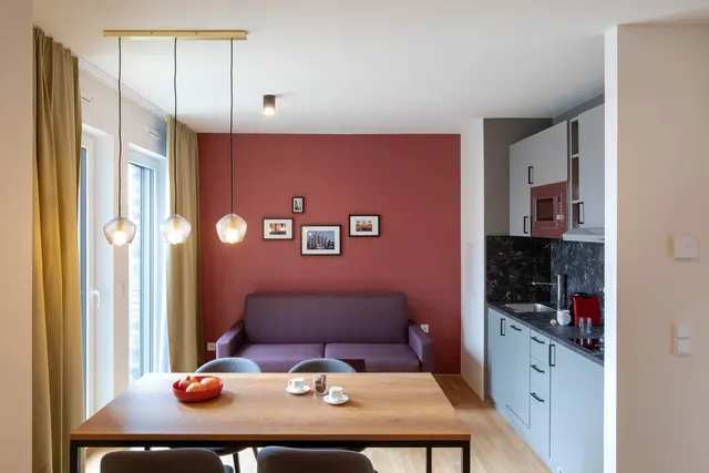 Dining area and kitchen