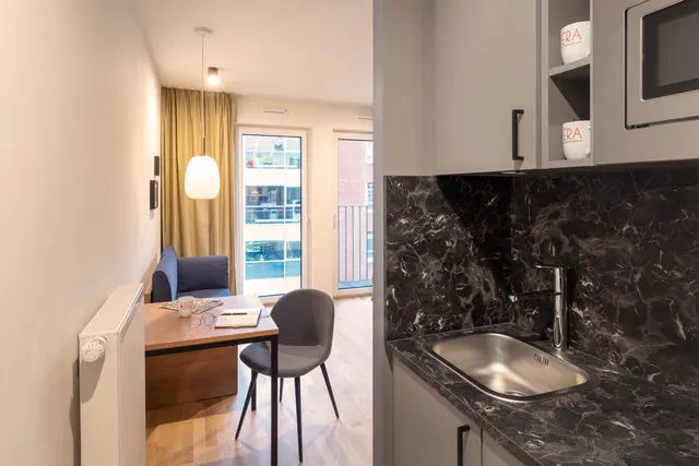 Kitchen and table