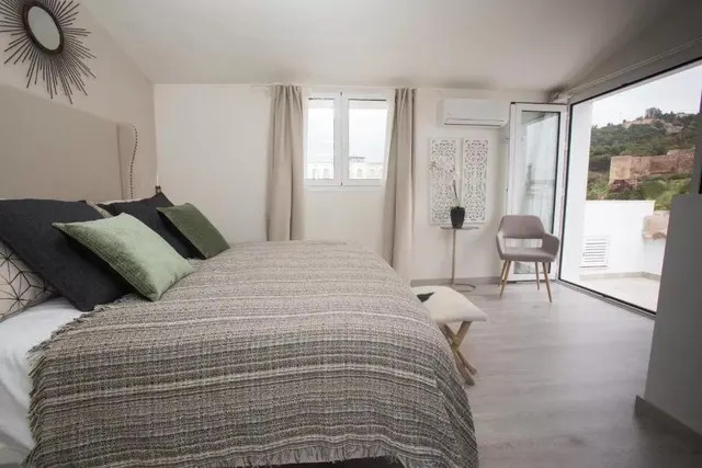 Bedroom with balcony
